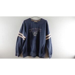 Key-West Sweater Sz L blue navy  US Vintage Florida  Crewneck